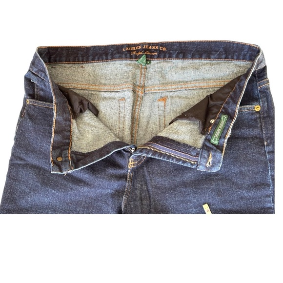 Lauren Jeans Co Ralph Lauren Womens Classic Bootcut Jeans Medium/Dark Wash | 14 - Picture 4 of 10